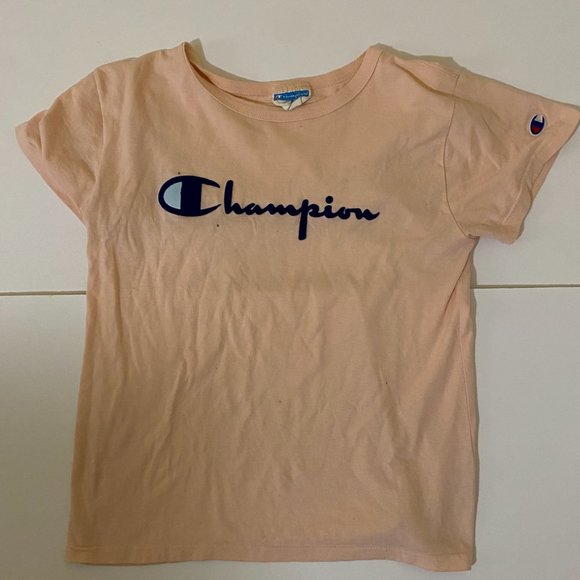 Childrens small, champion pink t-shirt - Picture 1 of 3